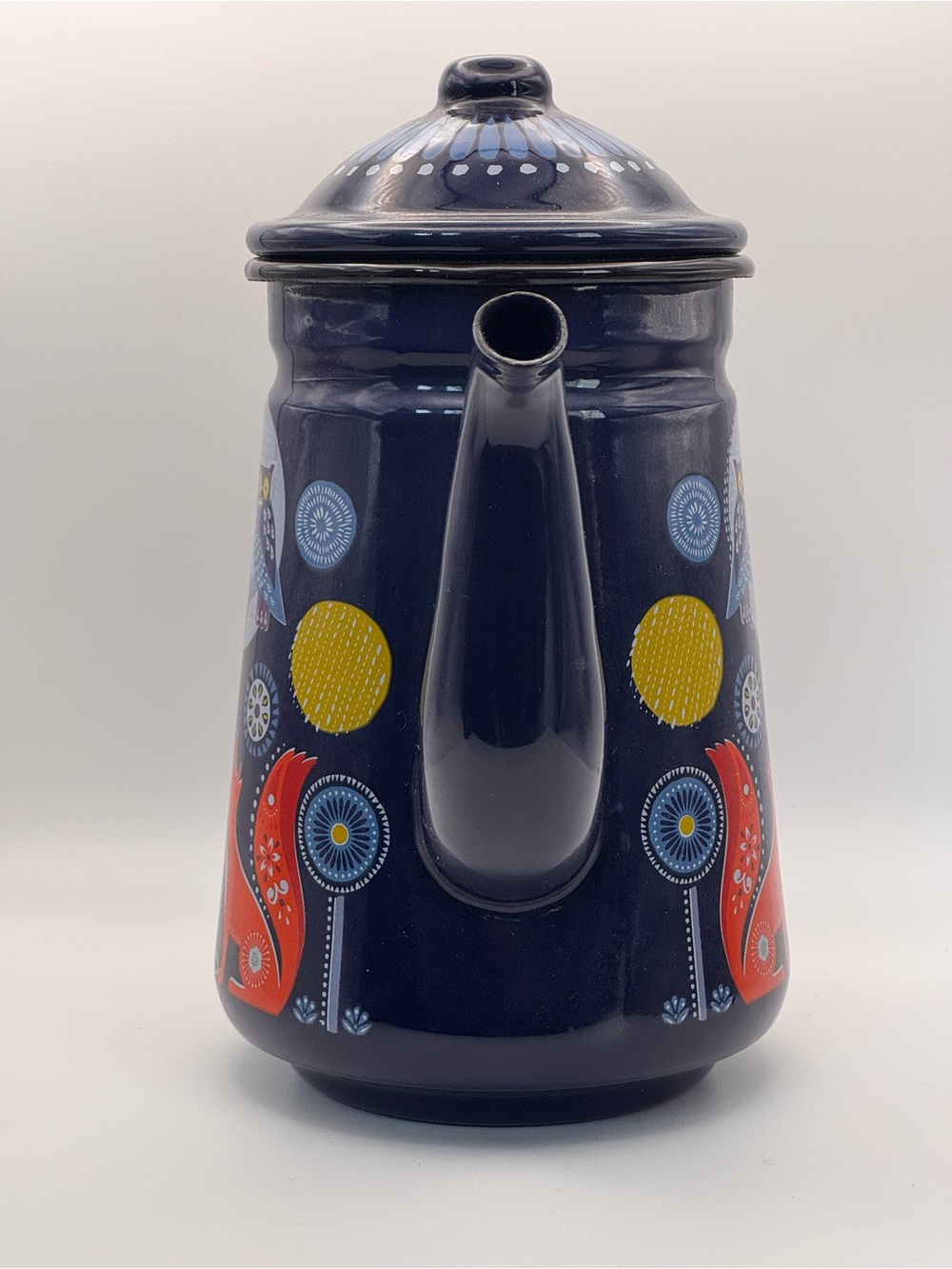 Wild & Wolf Folklore "Night & Day" Dark Blue Teapot by Nina Jarema. - Picture 3 of 7